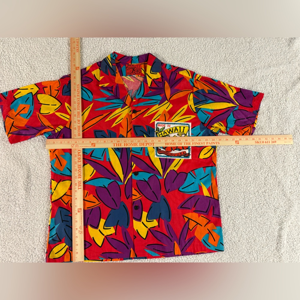 Vtg Surf Line Jams Made In Hawaii Shirt - 100% Cotton RARE Prototype Men L READ - Picture 3 of 11